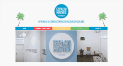 Desktop Screenshot of espaciomatheu.com