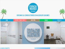 Tablet Screenshot of espaciomatheu.com